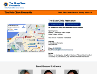skinclinicfremantle.com.au screenshot