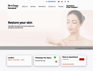 skinhairsurgery.com screenshot
