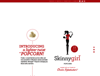 skinnygirlpopcorn.com screenshot