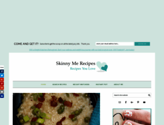 skinnymerecipes.com screenshot