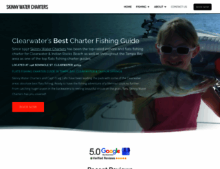 skinnywatercharters.com screenshot