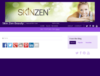skinzenbeauty.com screenshot