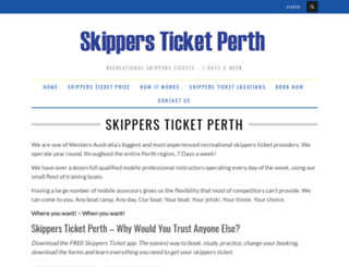 skippersticketperth.com.au screenshot