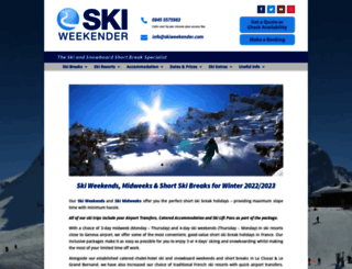 skiweekender.com screenshot