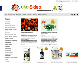 sklepekologiczny.com.pl screenshot