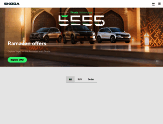 skoda-uae.com screenshot