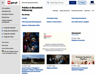 skopje.msz.gov.pl screenshot