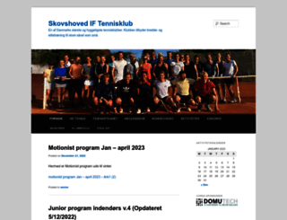 skovshoved-tennis.dk screenshot