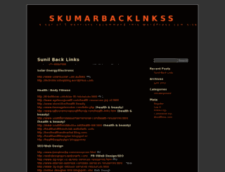 skumarbacklnkss.wordpress.com screenshot