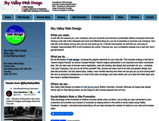 sky-valley-web-design.com screenshot