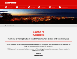 skybus.co.nz screenshot