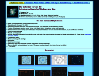 skycalendar.net screenshot