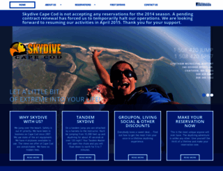 skydivecapecod.com screenshot