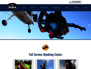 skydiveeasttx.com screenshot