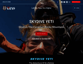 skydiveextremeyeti.com screenshot