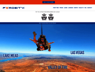 skydivefyrositylasvegas.com screenshot