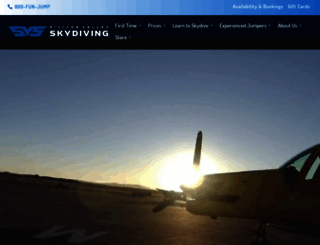 skydivehollister.com screenshot