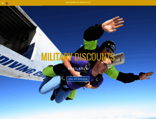 skydivinginnashville.com screenshot