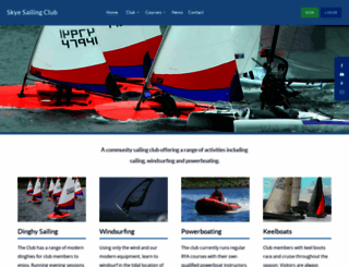 skyesailingclub.com screenshot