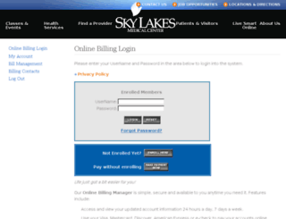 skylakes.patientcompass.com screenshot