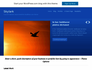 skylarkdemo.wordpress.com screenshot