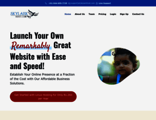 skylarkhost.com screenshot