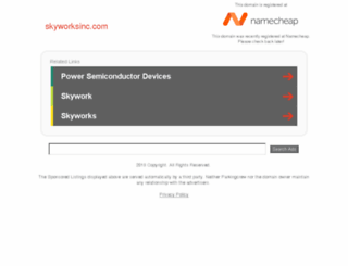 skylink.skyworksinc.com screenshot