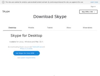 skypemobile.com screenshot