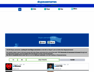 skypeusernames.com screenshot