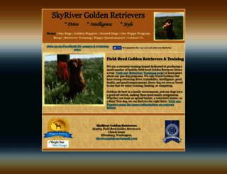 skyrivergoldenretrievers.com screenshot