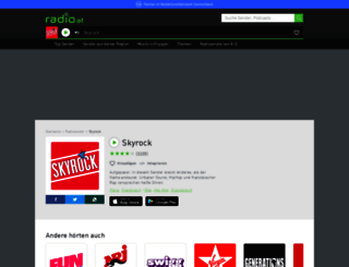 skyrock.radio.at screenshot