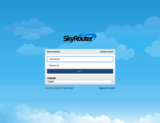 skyrouter.com screenshot