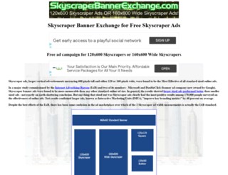 skyscraperbannerexchange.com screenshot