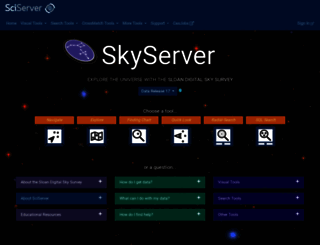 skyserver.sdss3.org screenshot