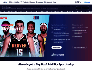 skysport.co.nz screenshot