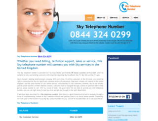 skytelephonenumber.com screenshot