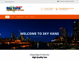 skyvans.com.au screenshot