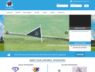 skywarriorsclub.com screenshot