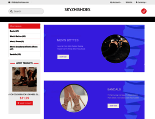 skyzhishoes.com screenshot