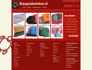 slaapzakwinkel.nl screenshot