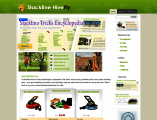 slackline.hivefly.com screenshot