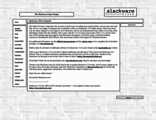 slackware.com screenshot