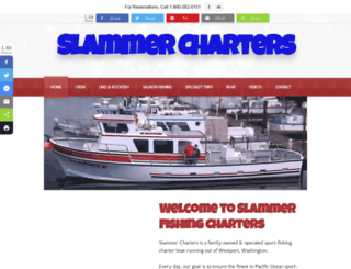 slammercharters.com screenshot