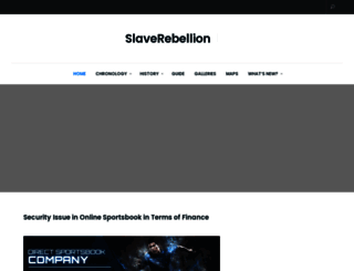 slaverebellion.org screenshot