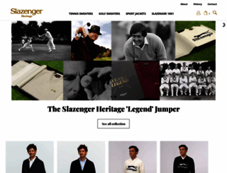 slazengerheritage.com screenshot