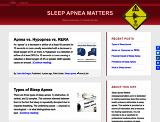 sleepapneamatters.com screenshot