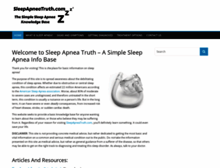 sleepapneatruth.com screenshot