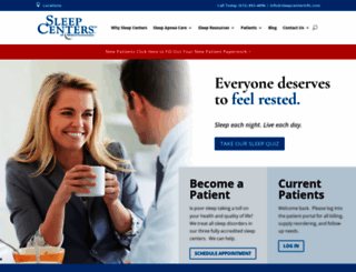 sleepcenterinfo.com screenshot