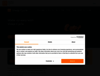 sleepcycle.com screenshot