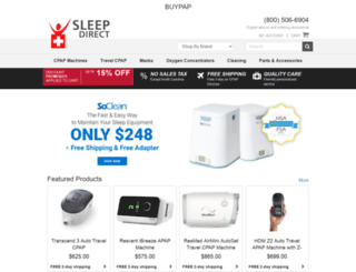 sleepdirect.com screenshot